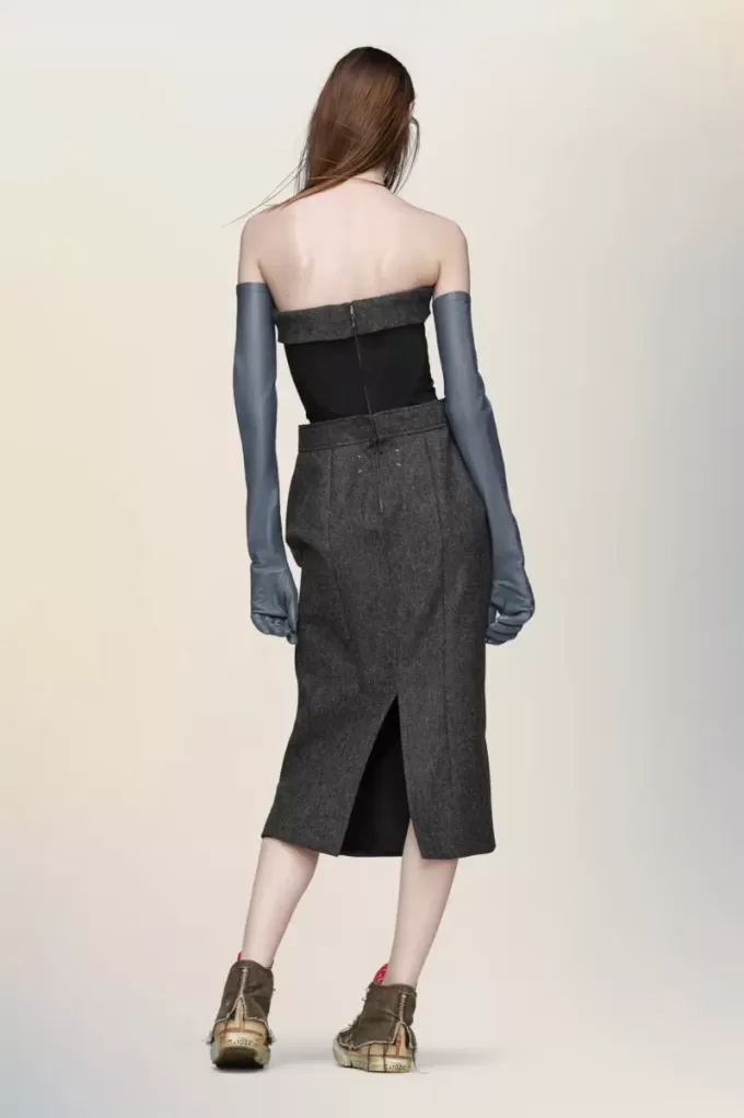 Abito bustier in lana Maison Margiela Abito bustier in lana Maison Margiela