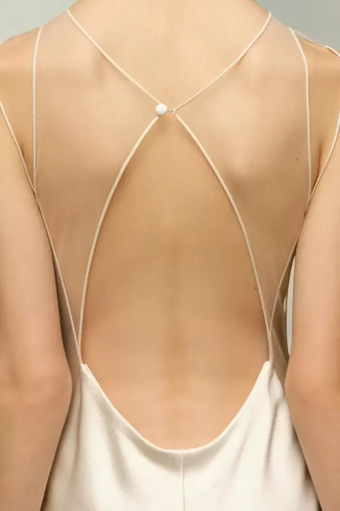 Abito in raso martellato Maison Margiela Abito in raso martellato Maison Margiela