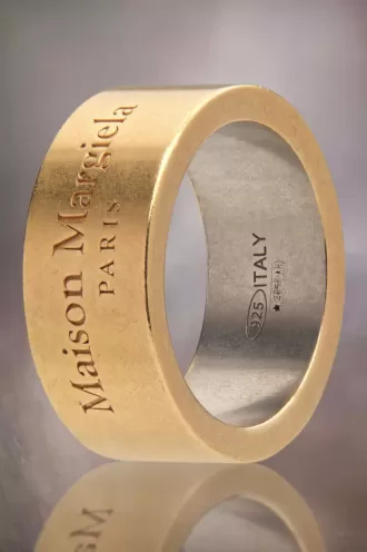 Anello con logo Maison Margiela