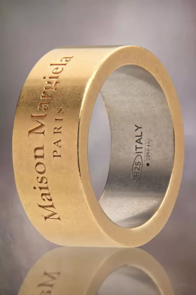 Anello con logo Maison Margiela