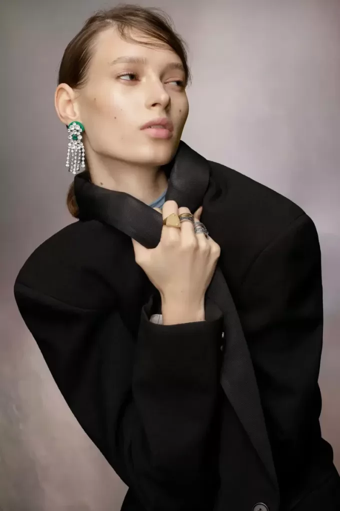 Anello con logo Maison Margiela