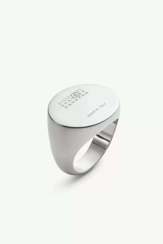 Anello ovale numerico Maison Margiela Anello ovale numerico Maison Margiela