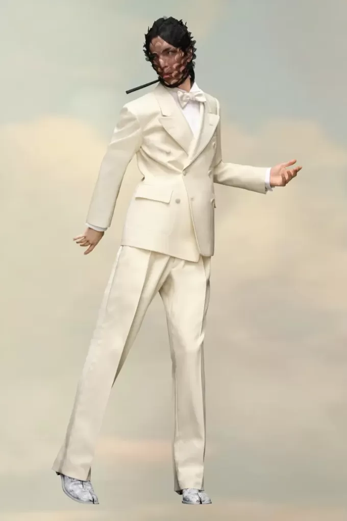 Blazer in mohair e seta Maison Margiela Blazer in mohair e seta Maison Margiela