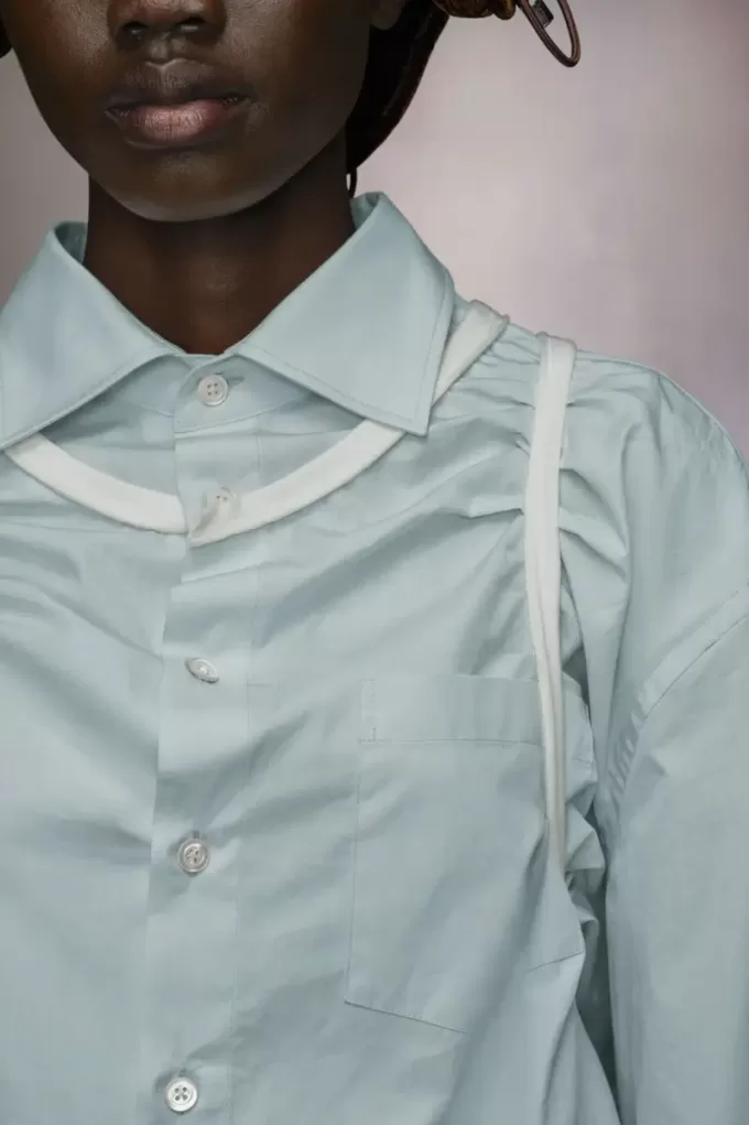 Camicia con profili Maison Margiela Camicia con profili Maison Margiela