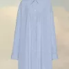Camicia gessata in popeline di cotone Camicia gessata in popeline di cotone