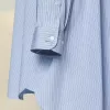 Camicia gessata in popeline di cotone Camicia gessata in popeline di cotone