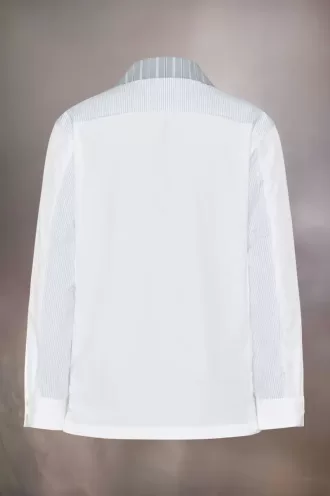 Camicia gessata patchwork Camicia gessata patchwork