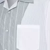 Camicia gessata patchwork