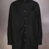 Camicia in cotone satinato imbottito