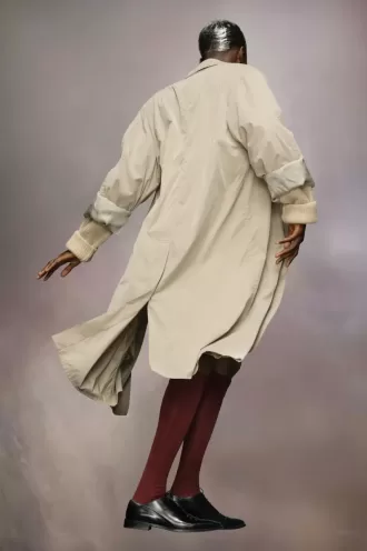 Cappotto color pesca Maison Margiela