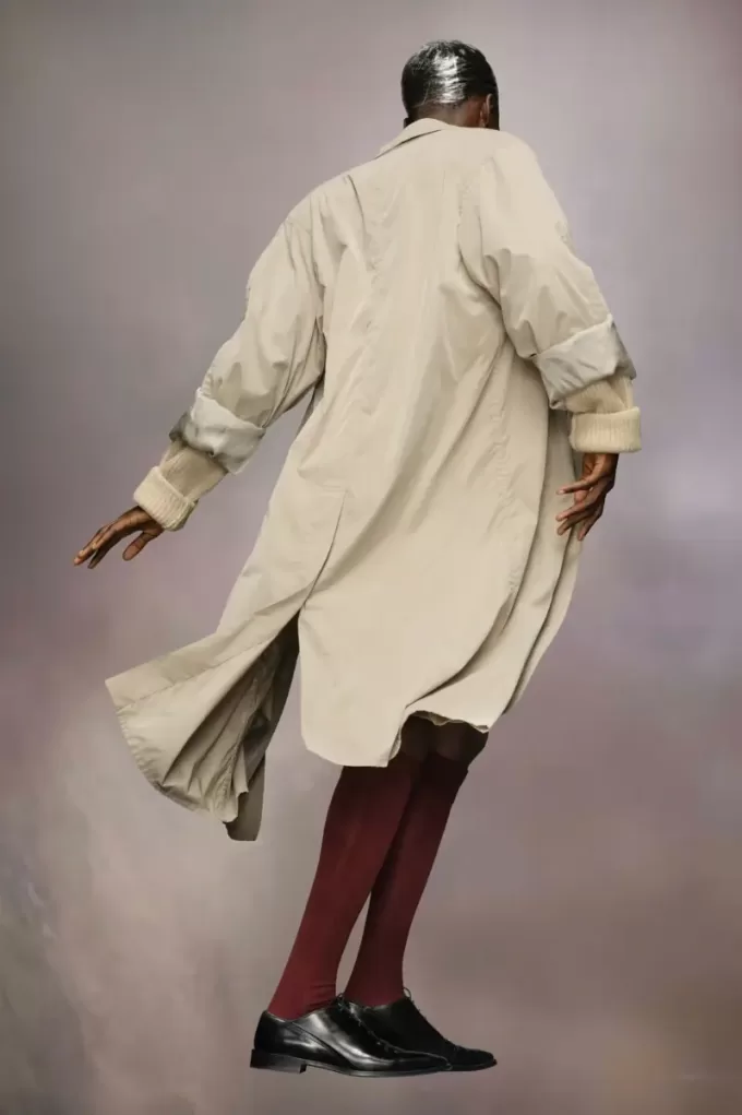 Cappotto color pesca Maison Margiela Cappotto color pesca Maison Margiela