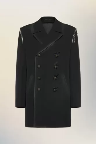 Cappotto di lana reversibile