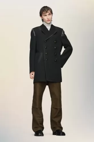 Cappotto di lana reversibile
