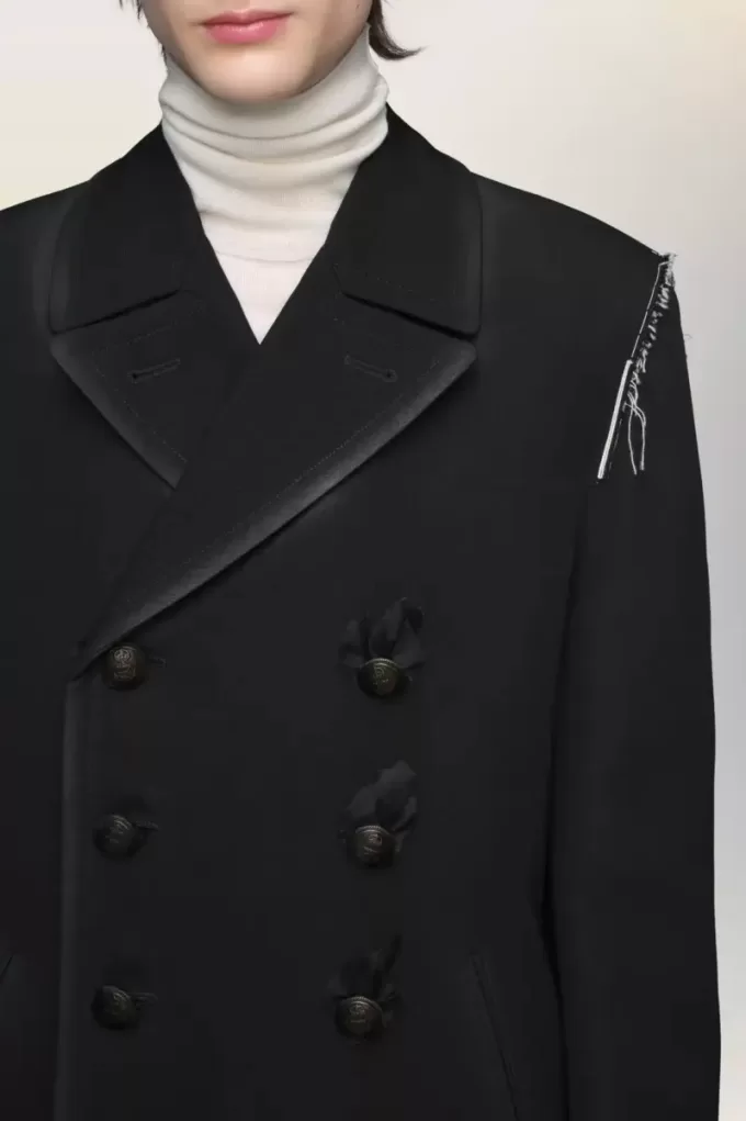 Cappotto di lana reversibile Cappotto di lana reversibile