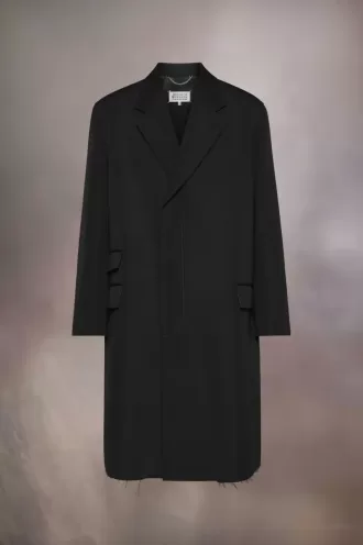 Cappotto in lana e seta Maison Margiela
