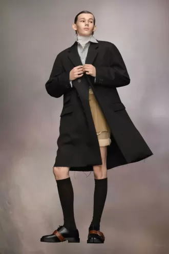 Cappotto in lana e seta Maison Margiela