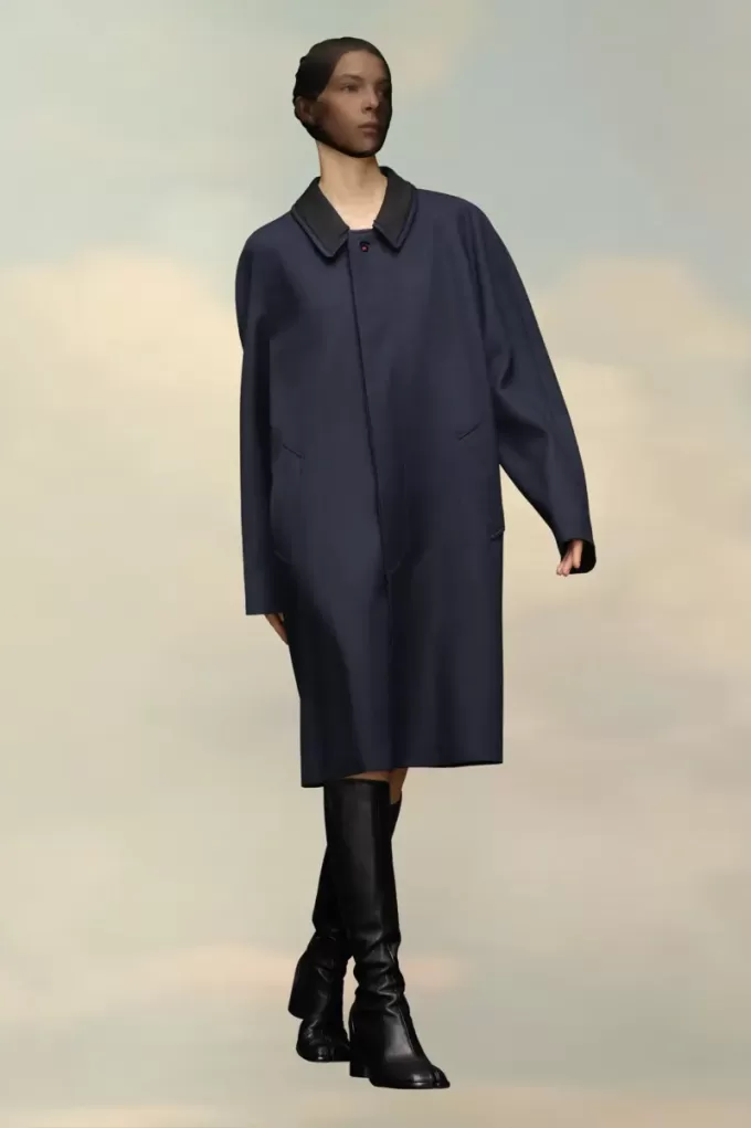 Cappotto in lana e viscosa Maison Margiela Cappotto in lana e viscosa Maison Margiela