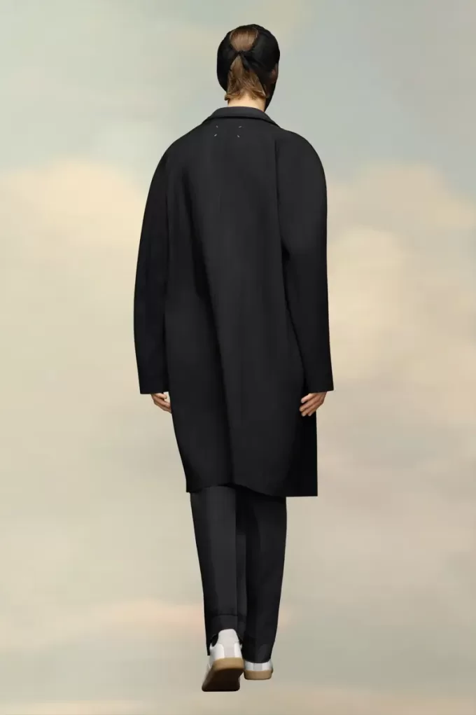 Cappotto in lana e viscosa Maison Margiela Cappotto in lana e viscosa Maison Margiela
