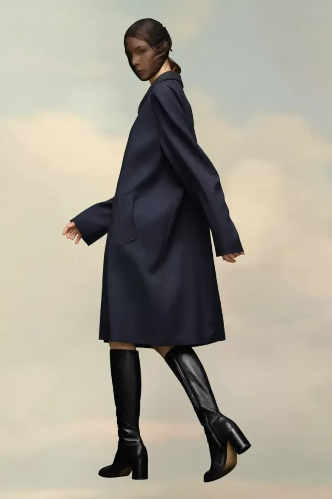 Cappotto in lana e viscosa Maison Margiela Cappotto in lana e viscosa Maison Margiela