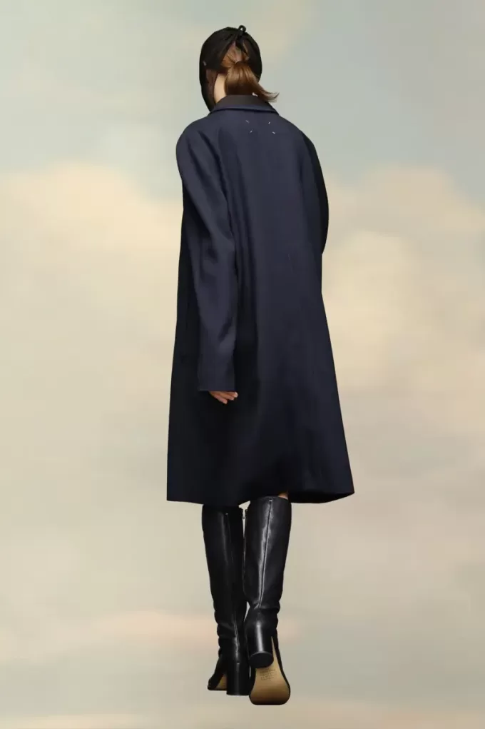 Cappotto in lana e viscosa Maison Margiela Cappotto in lana e viscosa Maison Margiela