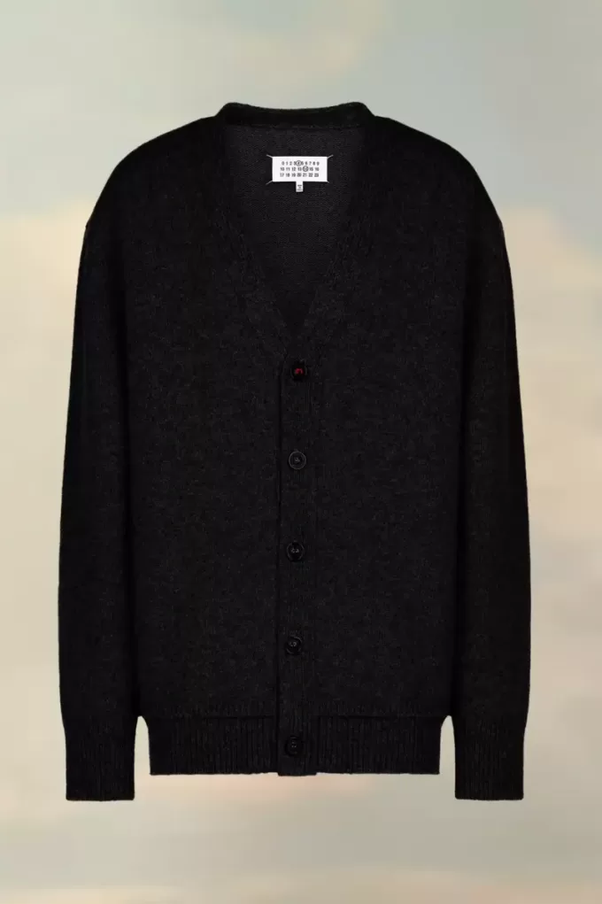 Cardigan con toppa sui gomiti Cardigan con toppa sui gomiti