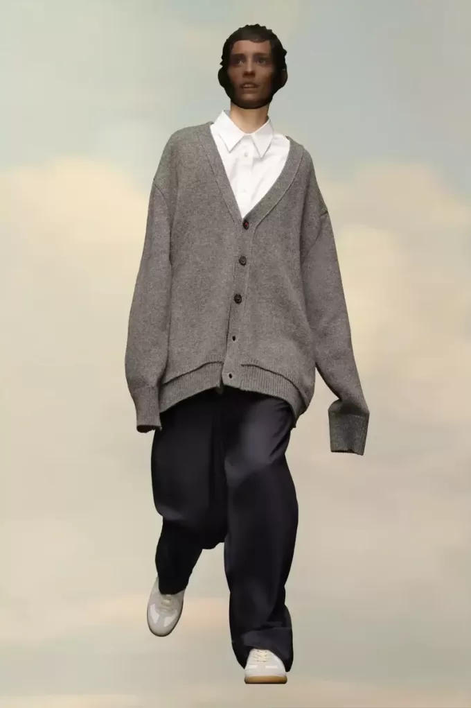 Cardigan con toppa sui gomiti Cardigan con toppa sui gomiti