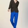 Cardigan in lana con toppe sui gomiti Cardigan in lana con toppe sui gomiti