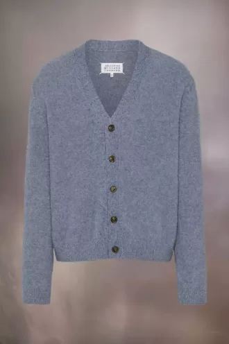 Cardigan in maglia con effetto pilling