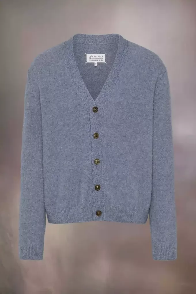 Cardigan in maglia con effetto pilling Cardigan in maglia con effetto pilling