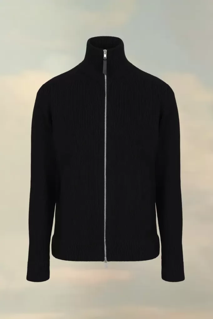 Cardigan lavorato a maglia con cerniera Cardigan lavorato a maglia con cerniera