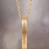 Collana con anello con logo Maison Margiela Collana con anello con logo Maison Margiela