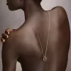 Collana con anello con logo Maison Margiela Collana con anello con logo Maison Margiela