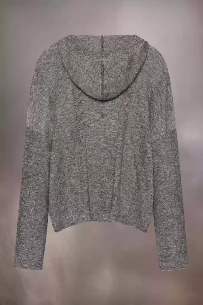Felpa estiva in maglia con cappuccio Felpa estiva in maglia con cappuccio