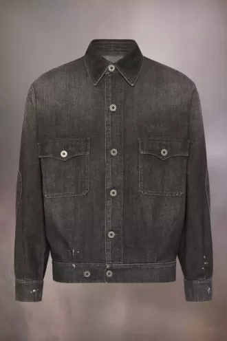 Giacca di jeans consumata