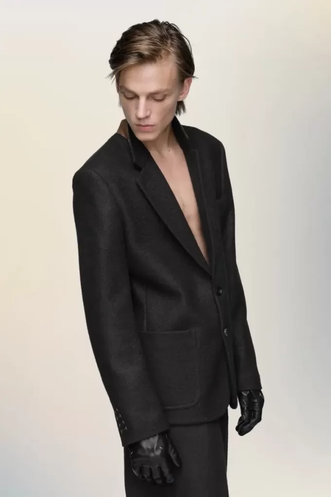 Giacca in lana infeltrita Maison Margiela Giacca in lana infeltrita Maison Margiela