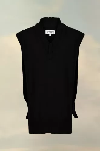 Gilet in maglia a strati Maison Margiela Gilet in maglia a strati Maison Margiela