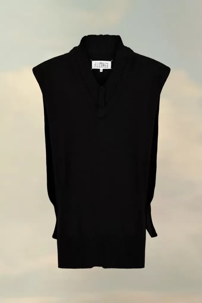 Gilet in maglia a strati Maison Margiela Gilet in maglia a strati Maison Margiela