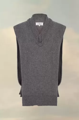 Gilet in maglia a strati Maison Margiela Gilet in maglia a strati Maison Margiela