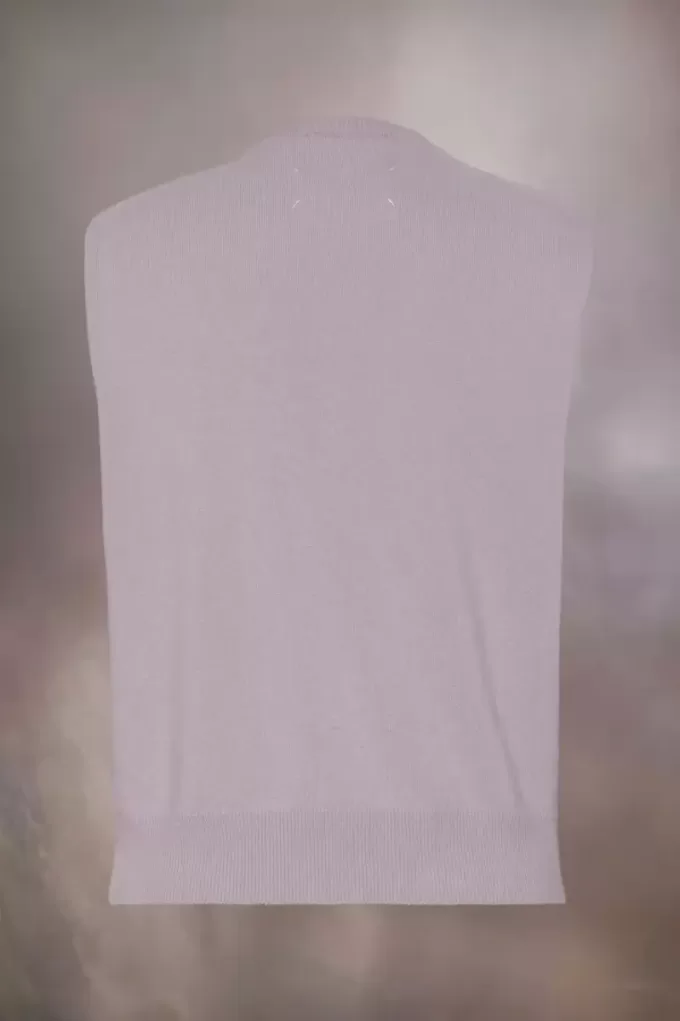 Gilet scollo a V in lana Maison Margiela Gilet scollo a V in lana Maison Margiela