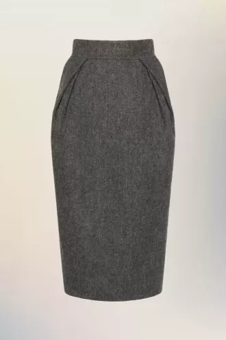 Gonna midi in lana Maison Margiela