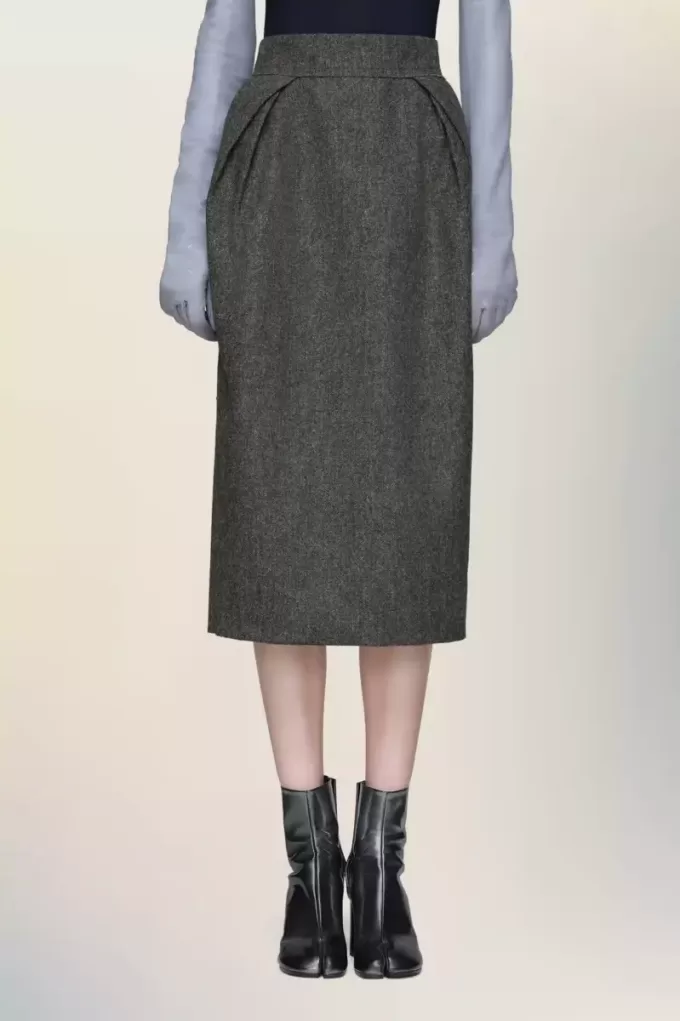 Gonna midi in lana Maison Margiela Gonna midi in lana Maison Margiela