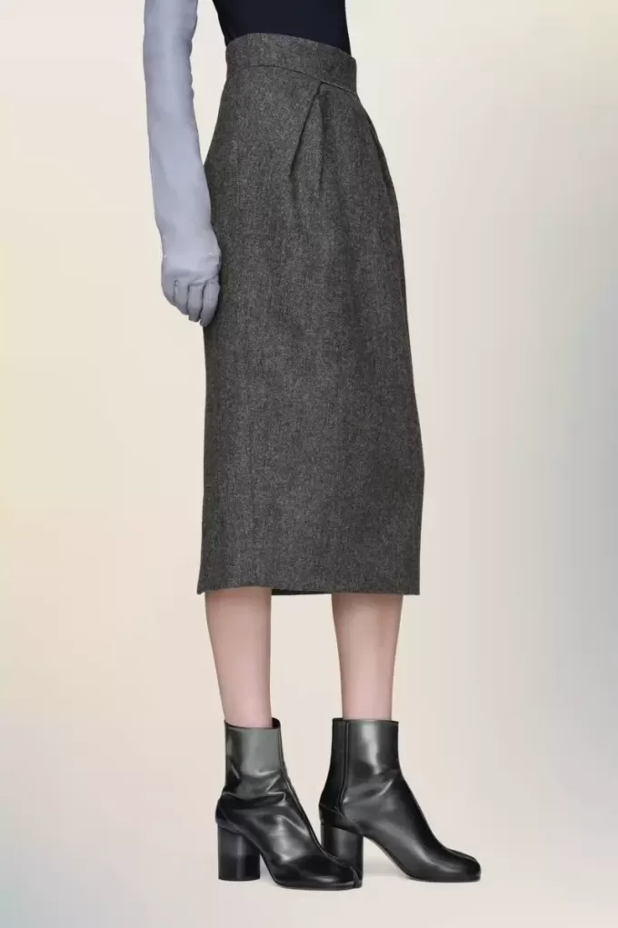 Gonna midi in lana Maison Margiela Gonna midi in lana Maison Margiela