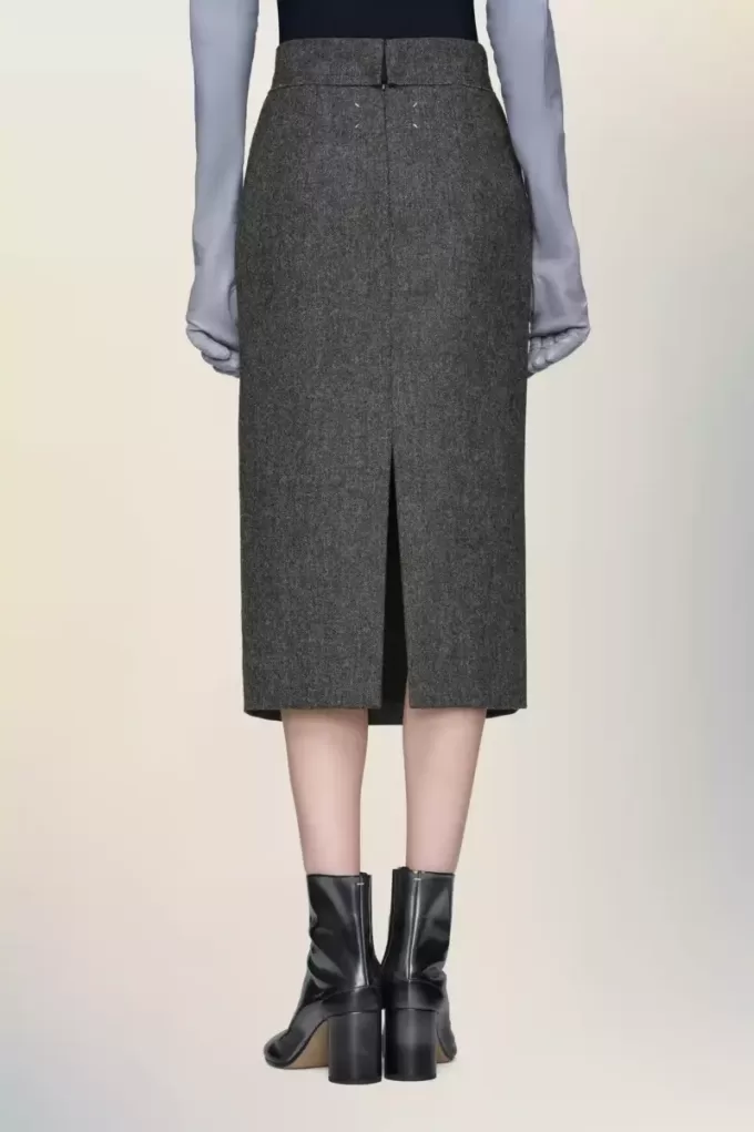 Gonna midi in lana Maison Margiela Gonna midi in lana Maison Margiela