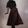 Gonna midi in taffetà Maison Margiela Gonna midi in taffetà Maison Margiela