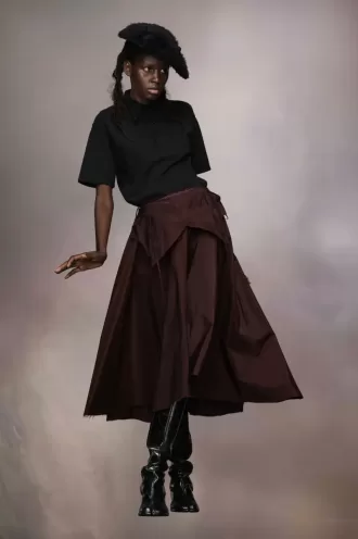 Gonna midi in taffetà Maison Margiela