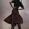 Gonna midi in taffetà Maison Margiela Gonna midi in taffetà Maison Margiela