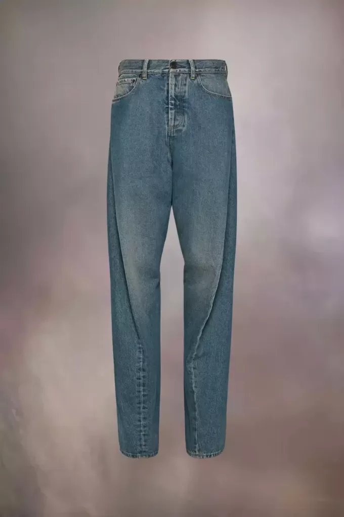 Jeans con cucitura diagonale Maison Margiela Jeans con cucitura diagonale Maison Margiela