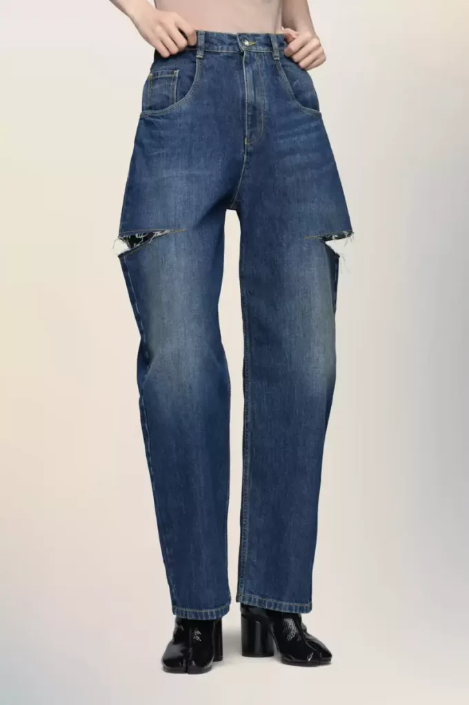 Jeans con tagli Maison Margiela Jeans con tagli Maison Margiela
