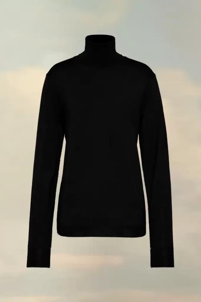 Maglione a collo alto in lana merino Maglione a collo alto in lana merino