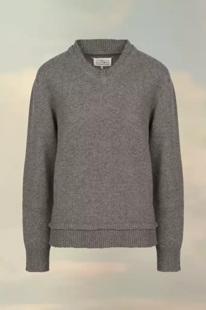 Maglione con toppe sui gomiti Maison Margiela Maglione con toppe sui gomiti Maison Margiela